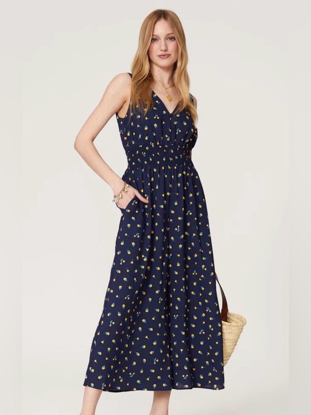 Kate Spade V-neck sleeveless wide-leg jumpsuit Size 8